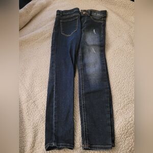 wonder nation Dark Blue Skinny Jeggings with Subtle Distress